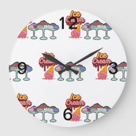 Reloj Redondo Grande Fundición de helado