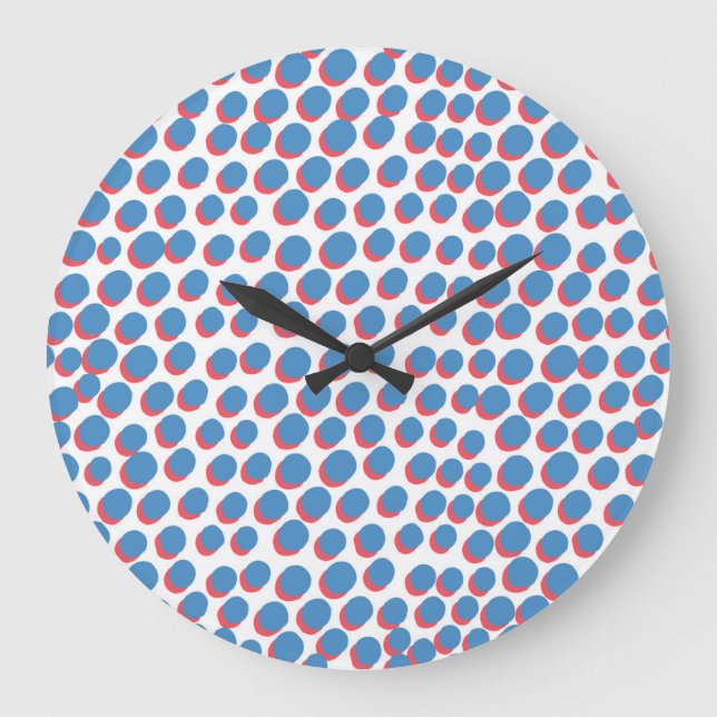 Reloj Redondo Grande Funky Retro Neon: Vieja sin Marea (Anverso)