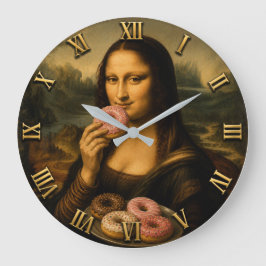 Reloj Redondo Grande Funny Donut Mona Lisa