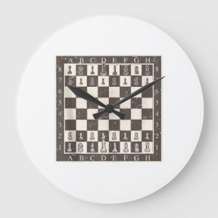 Reloj Redondo Grande Funny Lazy, disfraz de disfraz de la tabla de ajed