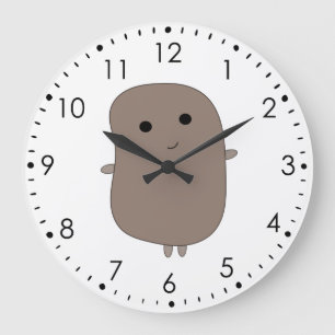 Reloj Redondo Grande Funny Potato Wall Clock