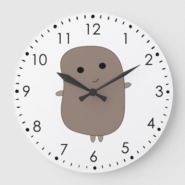 Reloj Redondo Grande Funny Potato Wall Clock (Anverso)
