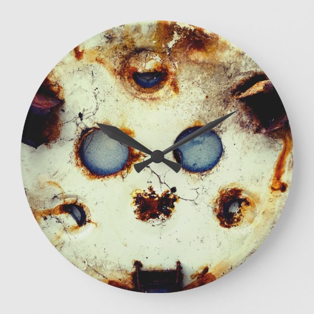 Reloj Redondo Grande Funny Rusty (Anverso)