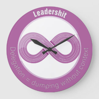 Reloj Redondo Grande Für Agile Coaches, Scrum Master, Product Owner