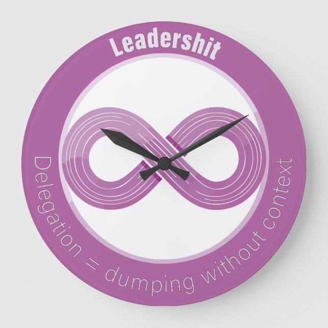 Reloj Redondo Grande Für Agile Coaches, Scrum Master, Product Owner (Anverso)