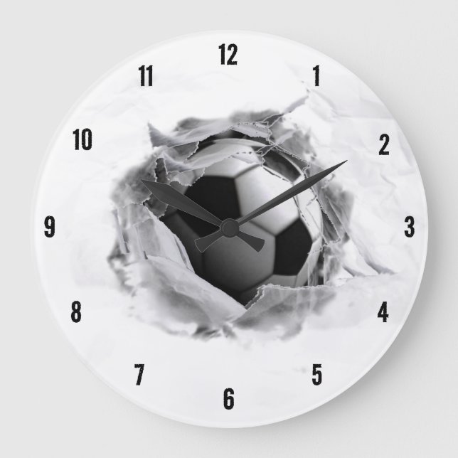 Reloj Redondo Grande Fútbol Creativo (Anverso)