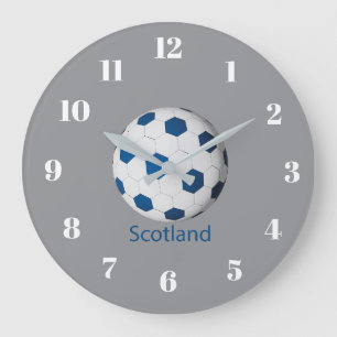 Reloj Redondo Grande Fútbol Escocia