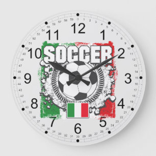 Reloj Redondo Grande Fútbol Italia