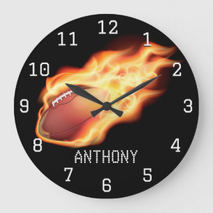 Reloj Redondo Grande Fútbol Personalizado