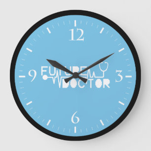 Reloj Redondo Grande Futuro médico medicina Estetoscopio