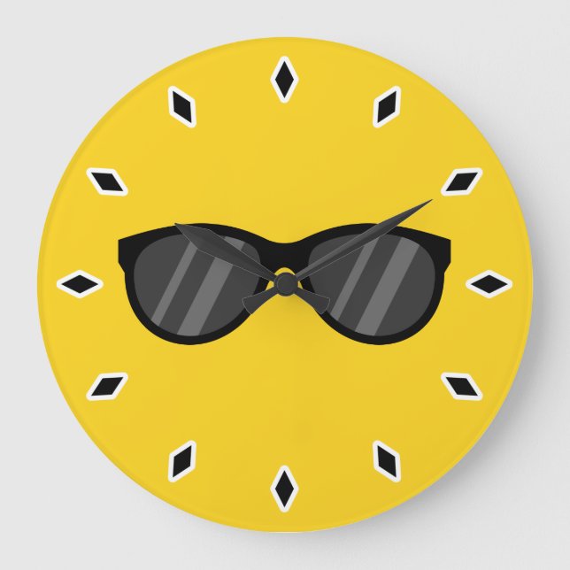 Reloj Redondo Grande Gafas de sol de Personalizado Guay (Anverso)