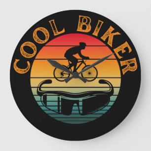 Reloj Redondo Grande Gafas de sol puesta de sol para motociclista genia