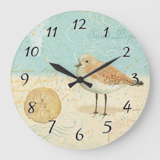 Reloj Redondo Grande Gaitero francés de la arena del vintage