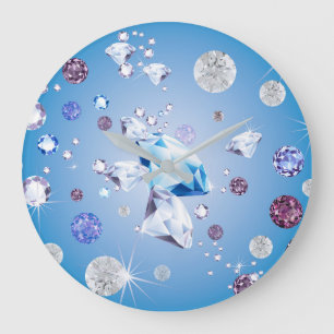 Reloj Redondo Grande Galaxia Diamante 4