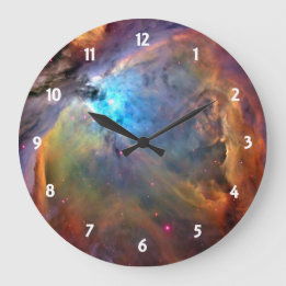 Reloj Redondo Grande Galaxia espacial Orion Nebula