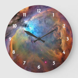 Reloj Redondo Grande Galaxia espacial Orion Nebula