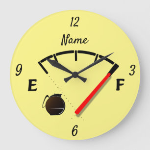 Reloj Redondo Grande Gálibo de combustible para café Thunder_Cove compl
