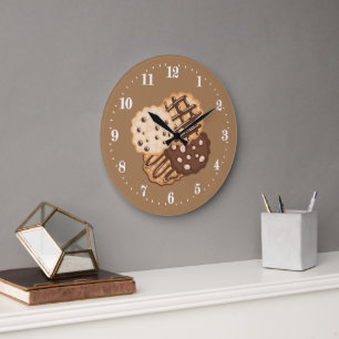 Reloj Redondo Grande galletas caseras adorables cocina panadería