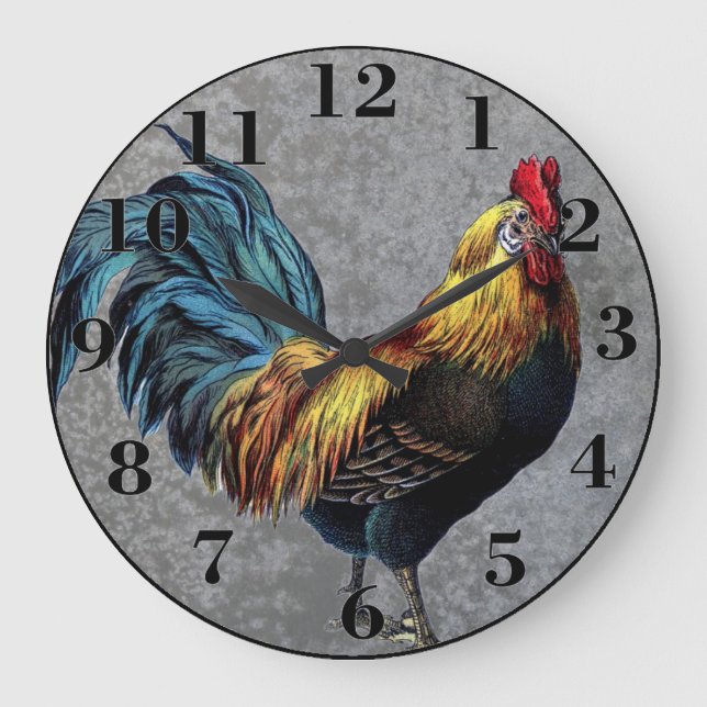 Reloj Redondo Grande Gallo (Anverso)