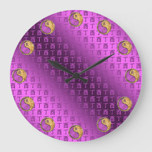 Reloj Redondo Grande Gallo de Fuego