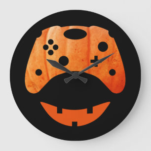 RELOJ REDONDO GRANDE GAMER DIVERTIDO DE HALLOWEEN