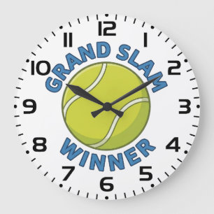 Reloj Redondo Grande Ganador de la Grand Slam Pelota de Tenis Campeón D