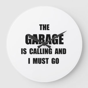 Reloj Redondo Grande Garaje llamada