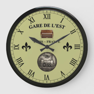 Reloj Redondo Grande Gare de L’Est ~ París Francia ~ Piano erguido ~ 
