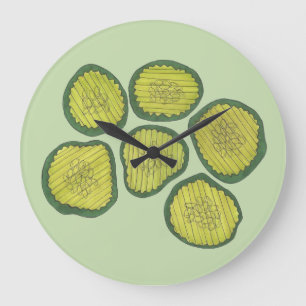 Reloj Redondo Grande Gasas de pollo Dulces Pollitos Comida Kosher Dill