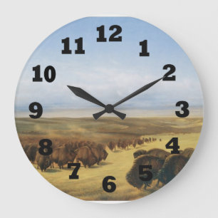 Reloj Redondo Grande Gathering of the Herds