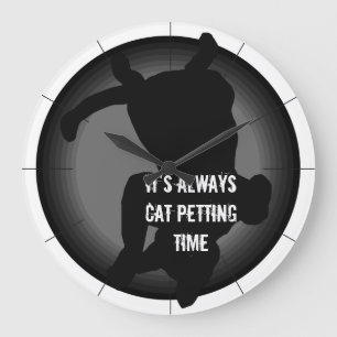 Reloj Redondo Grande Gatito-gatos modernos de los gatitos de los gatos