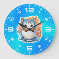 Gato Adorable Con Taza De Café Diseño De Dibujos A