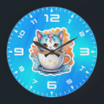 Reloj Redondo Grande Gato con café Mug-94678<br><div class="desc">Gato con café Mug-94678</div>