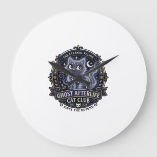 Reloj Redondo Grande Gato del más allá Gato Papá Regalo Idea - Gato del