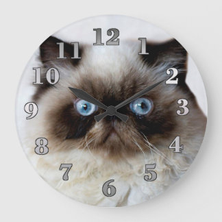Reloj Redondo Grande Gato divertido