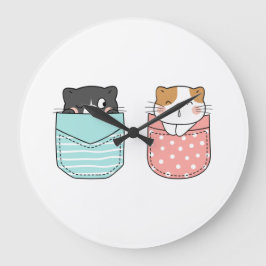 Reloj Redondo Grande Gato Kitty
