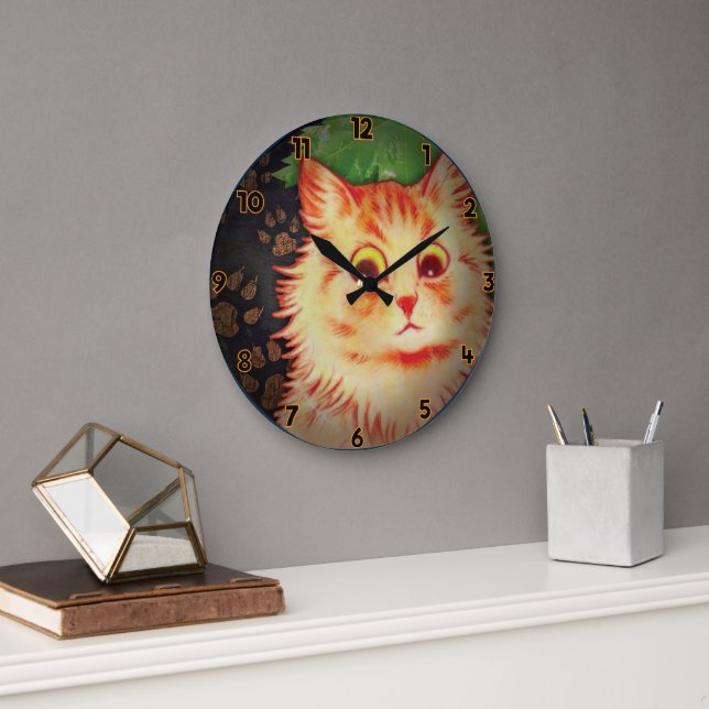 RELOJ REDONDO GRANDE GATO SOSPECHOSO (Oficina)