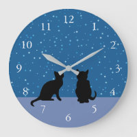 Gatos cortos cielo nocturno oscuro con estrellas