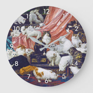 Reloj Redondo Grande Gatos (los amantes de mi esposa), Carl Kahler