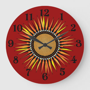 Reloj Redondo Grande Gazania