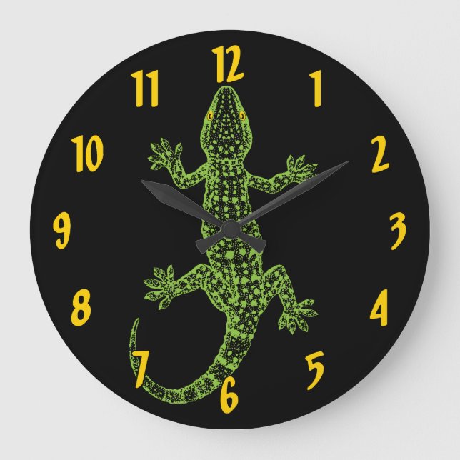 Reloj Redondo Grande Gecko (Anverso)