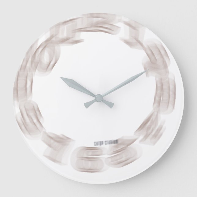 Reloj Redondo Grande Geek de desconexión (Anverso)