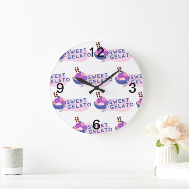 Reloj Redondo Grande gelato dulce (Hogar)