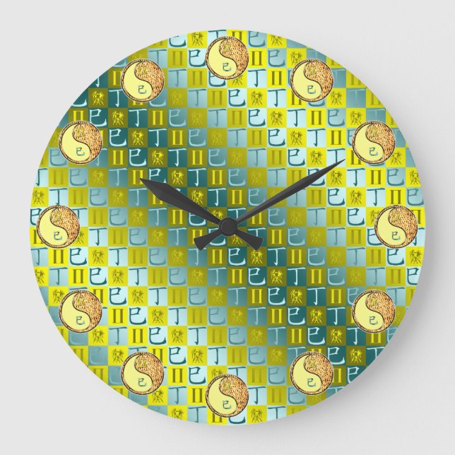 Reloj Redondo Grande Géminis y Serpiente de Fuego (Anverso)
