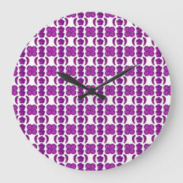 Reloj Redondo Grande Gemstone Purple tanzano