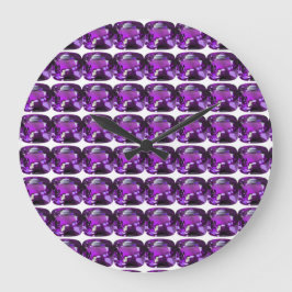 Reloj Redondo Grande Gemstone Purple tanzano