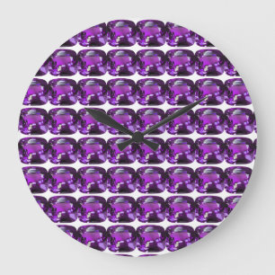 Reloj Redondo Grande Gemstone Purple tanzano