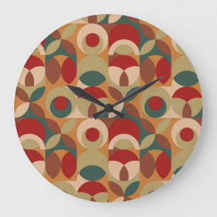 Reloj Redondo Grande Geometría de estilo escandinavo Material gráfico m