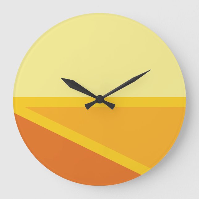 Reloj Redondo Grande Geometria de Geomesky by Masanser Pixelat (Anverso)