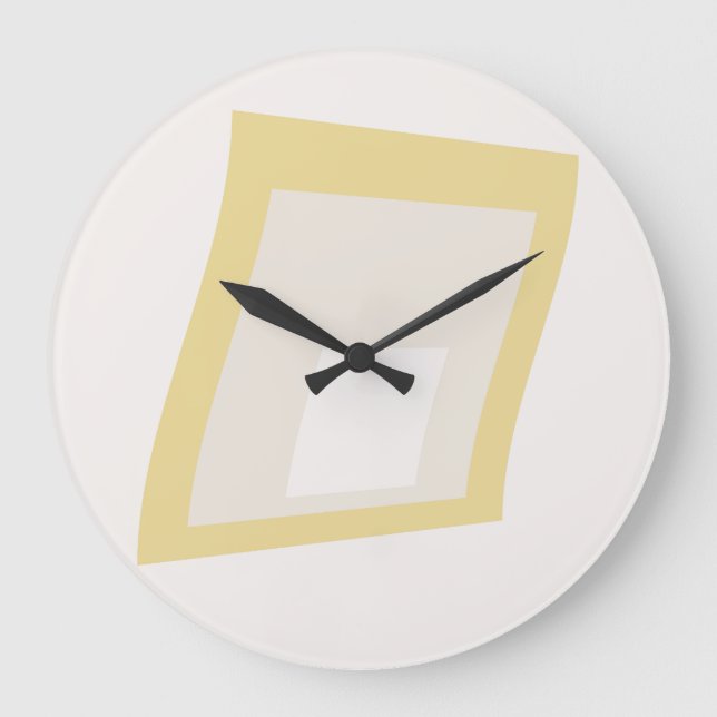 Reloj Redondo Grande Geometria de Geomesky por Masanser Pixelat (Anverso)